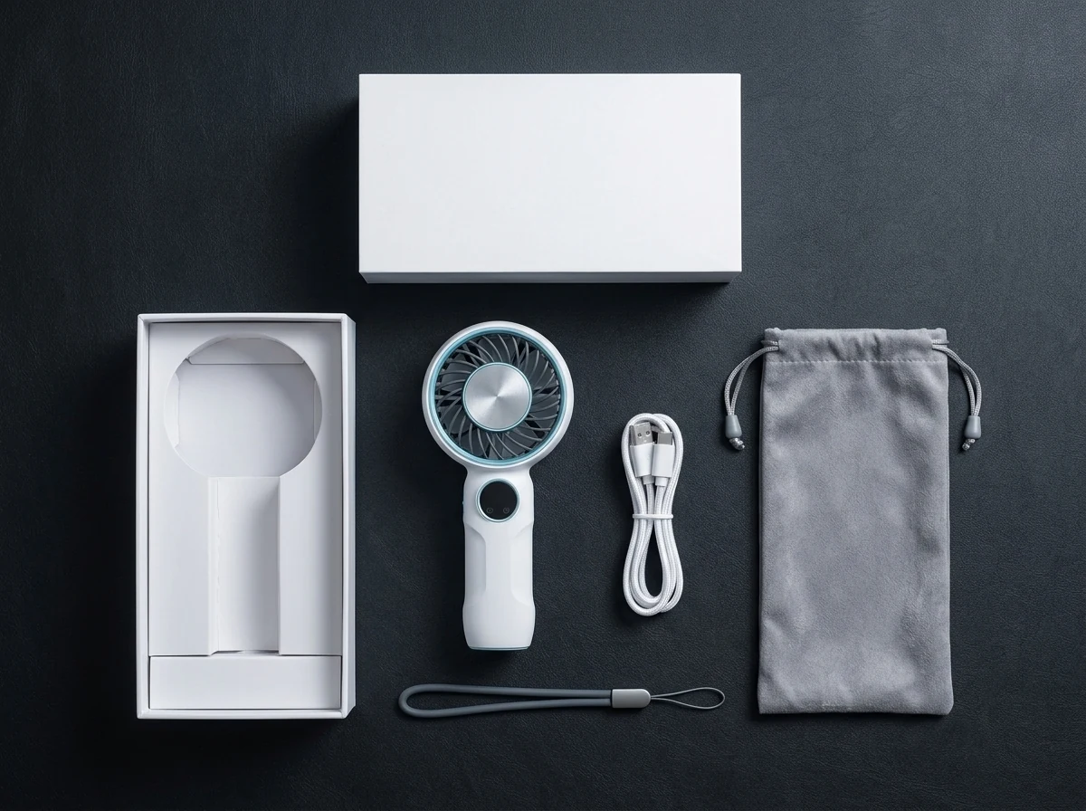 Glacier™ Cold-Plate Turbo Pocket Fan Official Package Contents